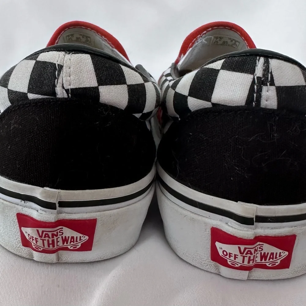 Vans Customized Black Slip-On Sneakers - Picture 6 of 9
